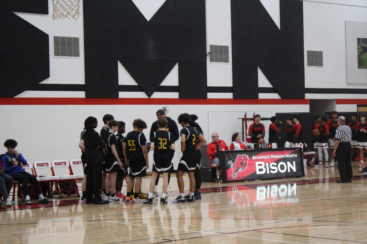 Freshman Bball boys team, freshman Bball game, 2/23/24, Shawnee mission north high school