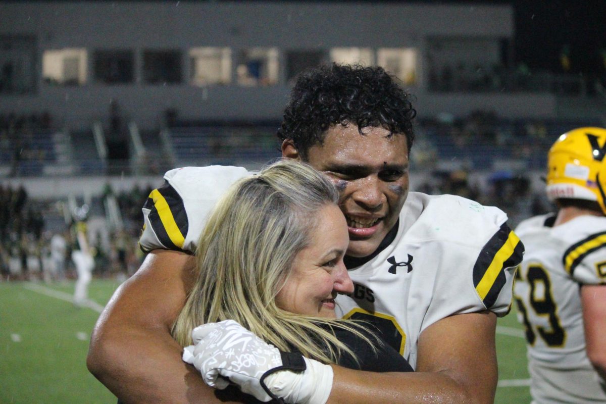 Cortez Velasco celebrating his first touchdown of the season!